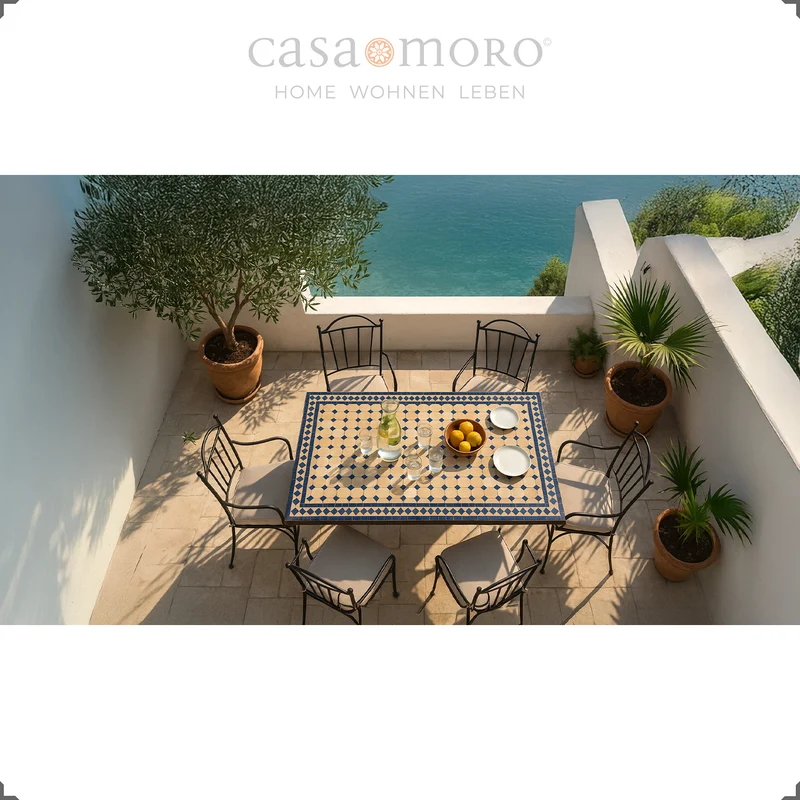 Table de jardin, table 120x80 cm