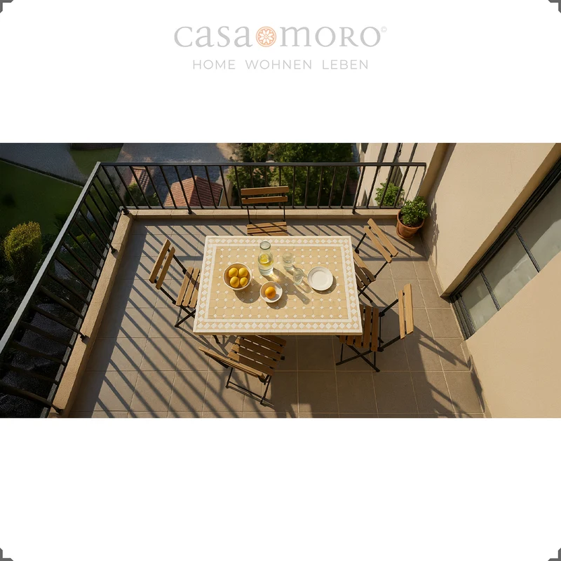 Table de terrasse, table de jardin 120x80