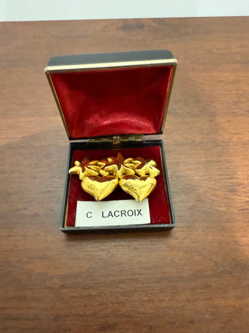 Boucles d’oreilles clip vintage Christian Lacroix