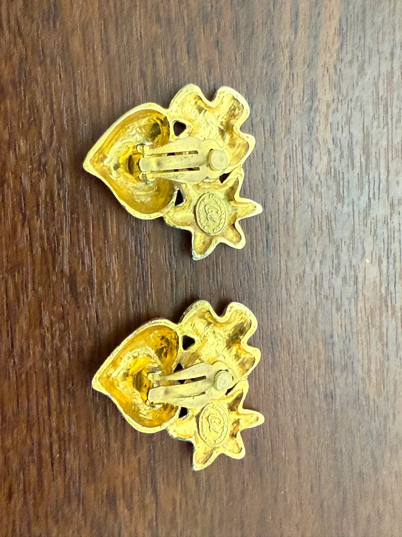 Boucles d’oreilles clip vintage Christian Lacroix