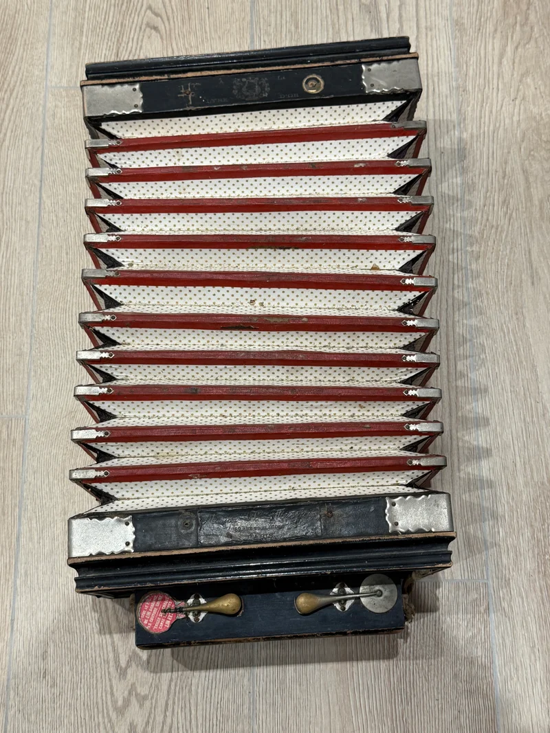 Accordéon Diatonique Ancien (vers 1880-1910) - Maison E. Monichon, Paris