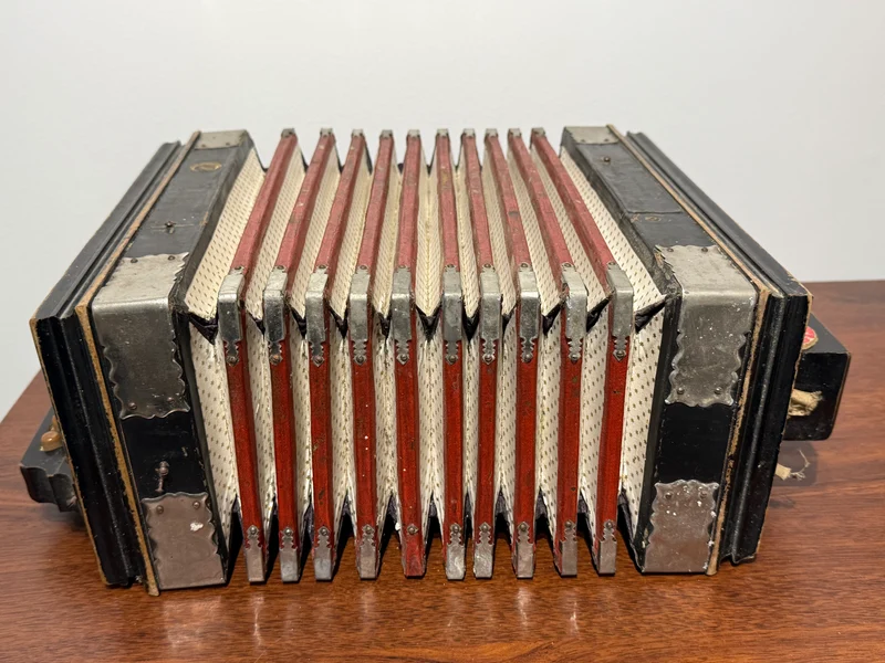 Accordéon Diatonique Ancien (vers 1880-1910) - Maison E. Monichon, Paris