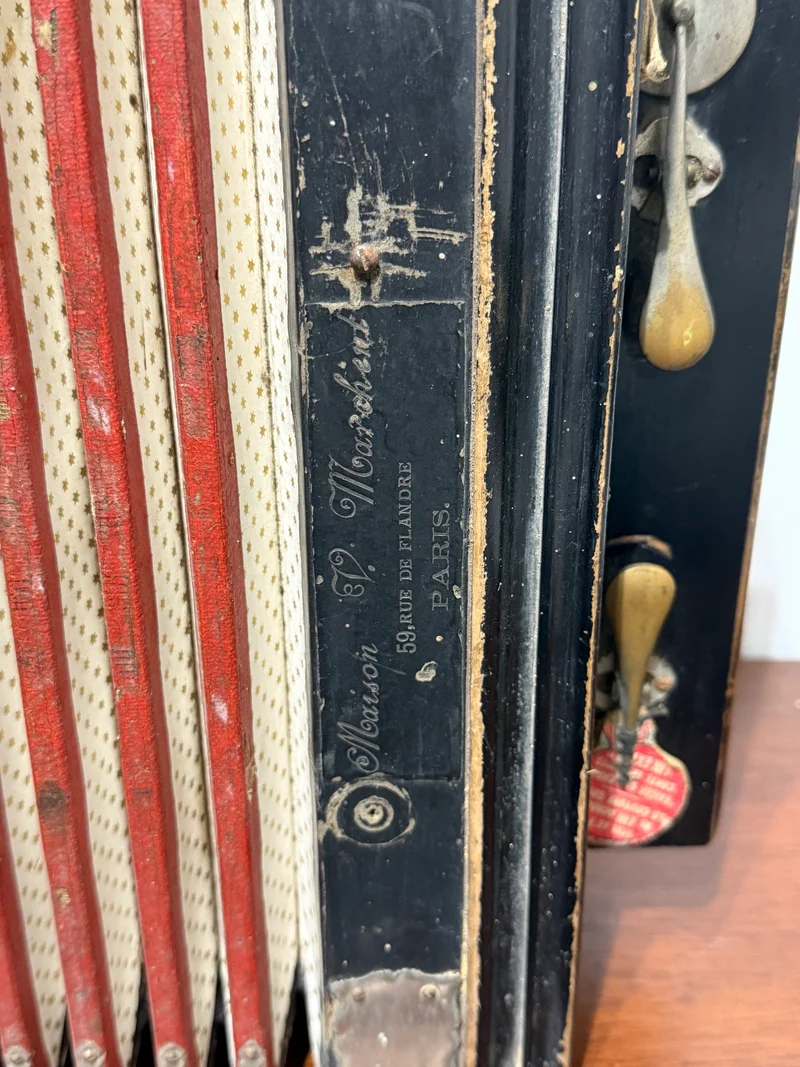 Accordéon Diatonique Ancien (vers 1880-1910) - Maison E. Monichon, Paris