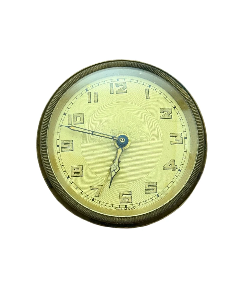 Horloge de Voyage Vintage en Laiton - Made in Germany