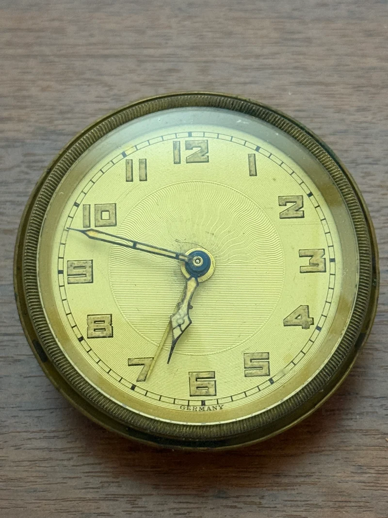 Horloge de Voyage Vintage en Laiton - Made in Germany