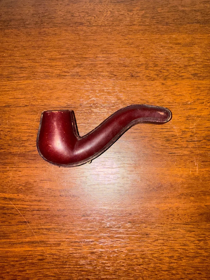 Pipe en Écume de Mer Sculptée - Étui d’Origine - J. Sommer à Paris
