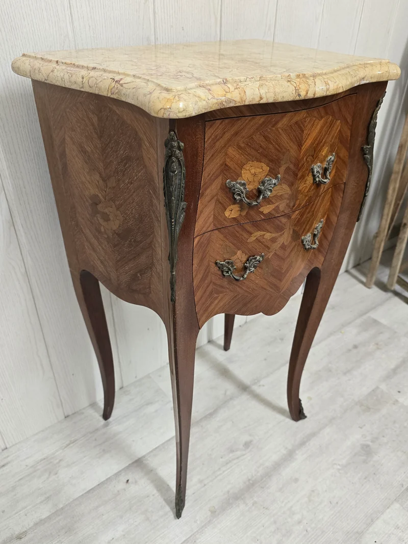 Chevet louis XV bois de rose