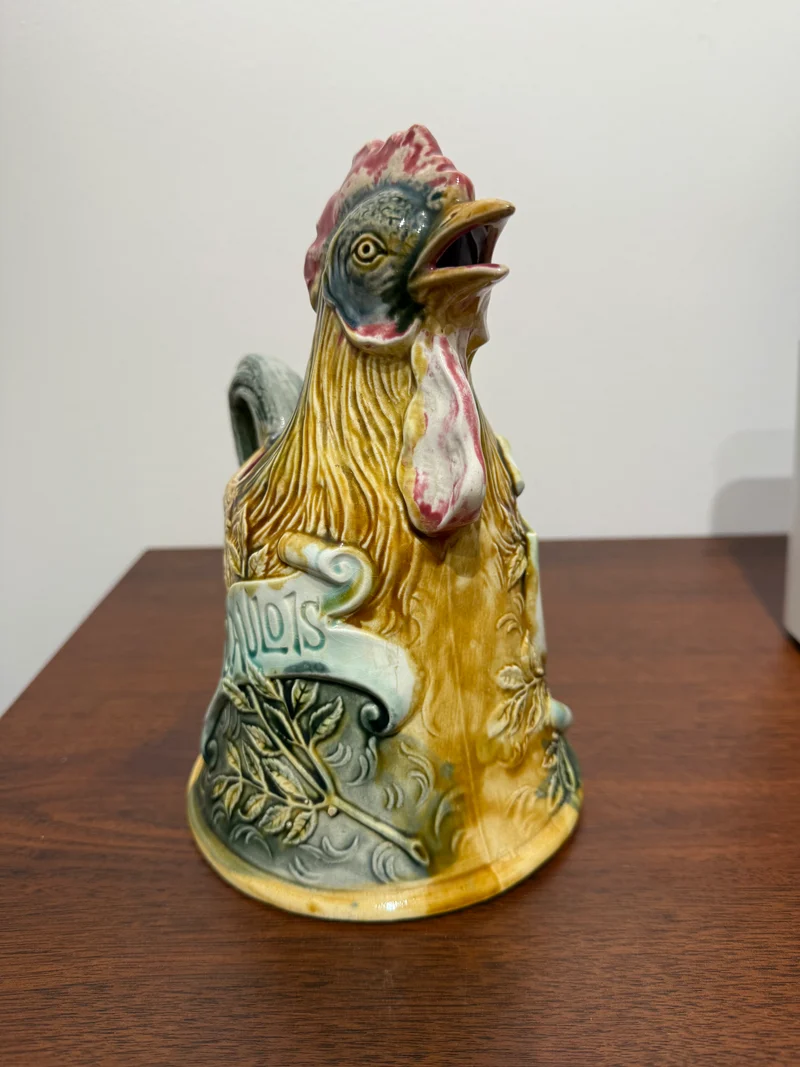 Pichet en barbotine - Coq « Le Gaulois »