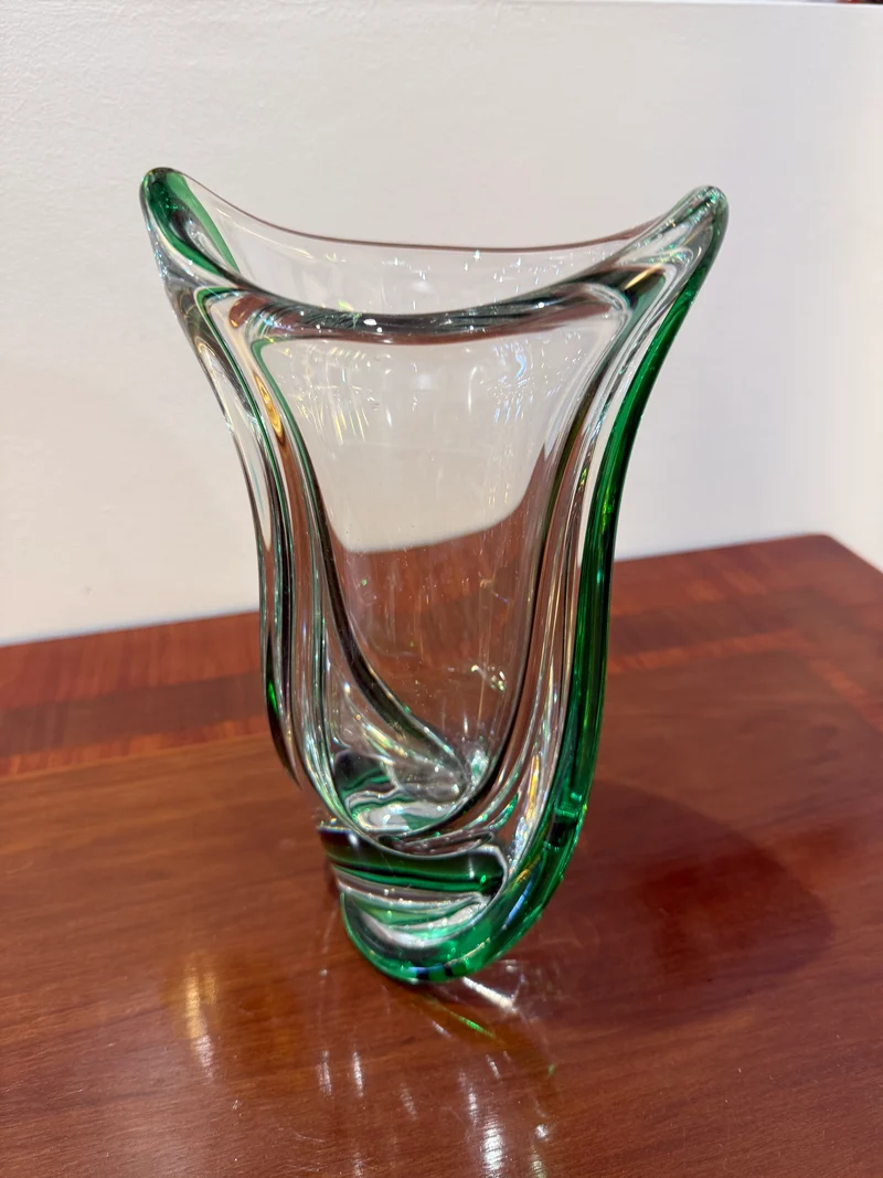 Vase torsadé cristal saint louis