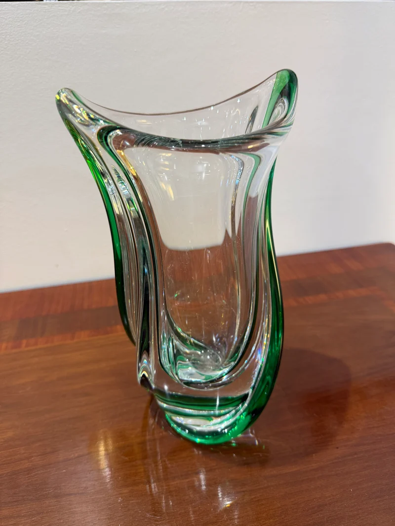 Vase torsadé cristal saint louis