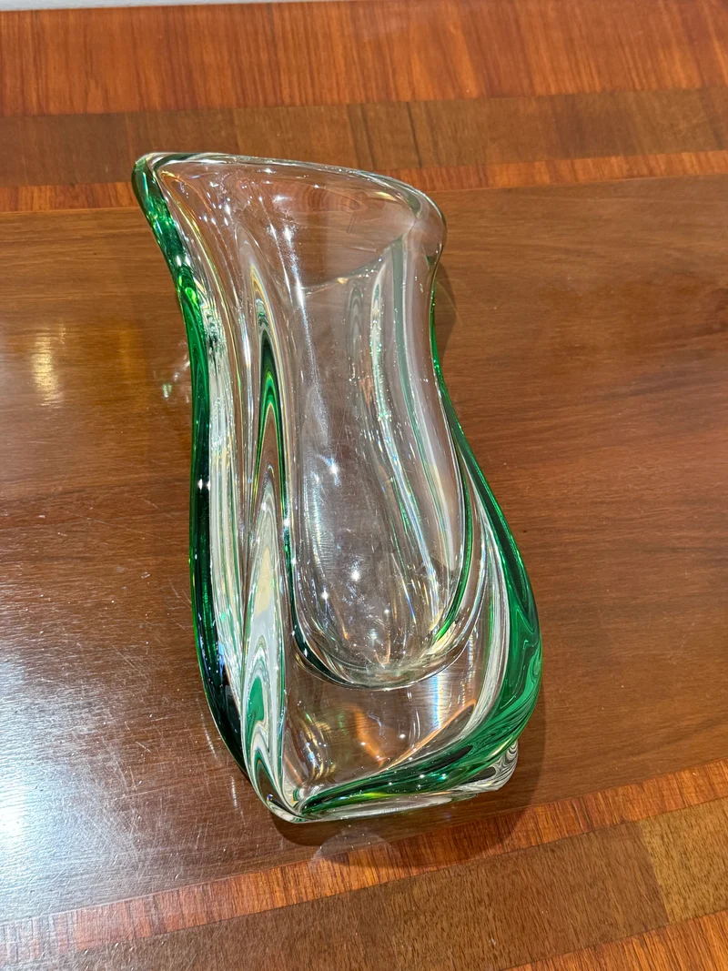 Vase torsadé cristal saint louis