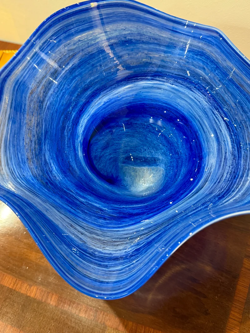Coupe en cristal soufflé - Cristallerie “Pierre de Lune”