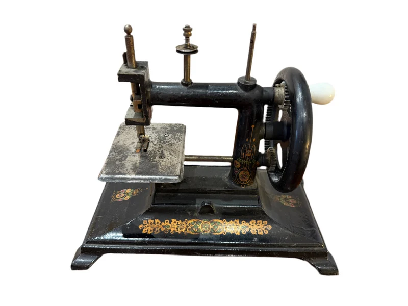 Machine à coudre ancienne miniature – Style fin XIXᵉ siècle