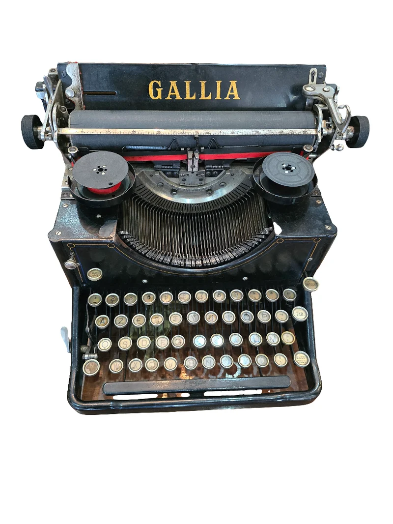 Machine à écrire Gallia, boîte d’origine