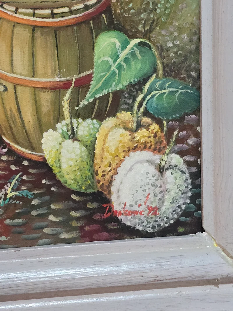 Tableau coq vintage