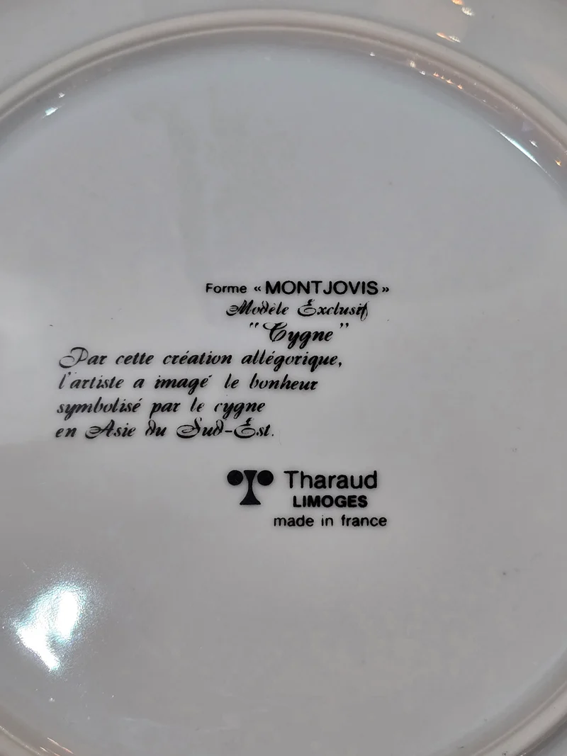 Service Tharaud Limoges "modèle cygne"