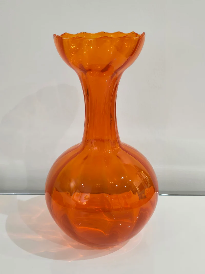 Vase vintage orange