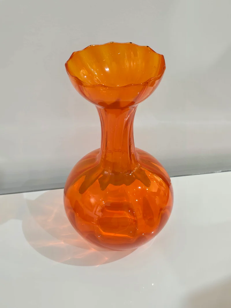 Vase vintage orange