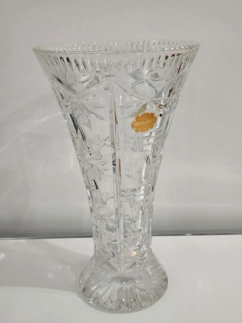 Grand vase cristal de bavier