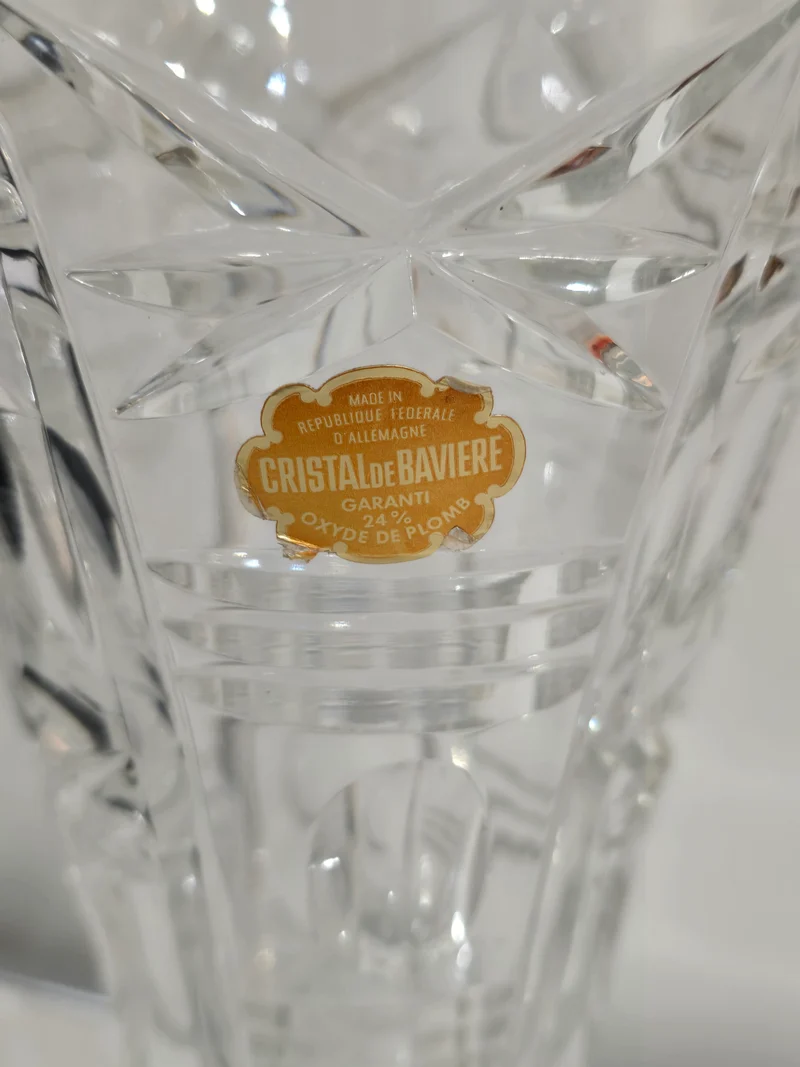 Grand vase cristal de bavier