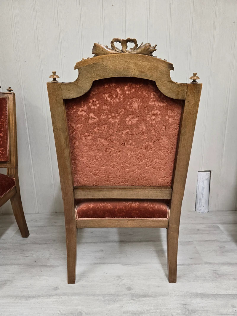 Ensemble 2 chaises 1 fauteuil Louis XV
