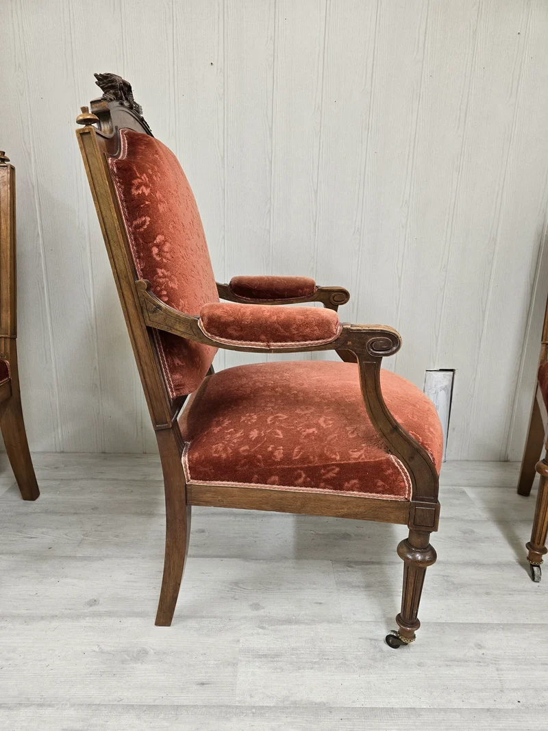 Ensemble 2 chaises 1 fauteuil Louis XV