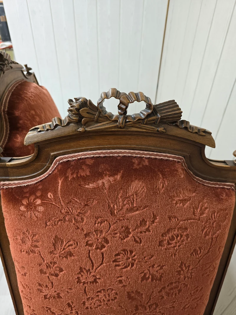 Ensemble 2 chaises 1 fauteuil Louis XV
