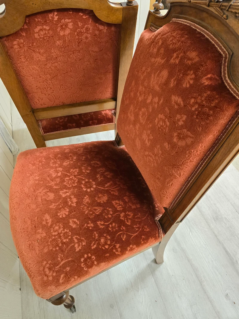 Ensemble 2 chaises 1 fauteuil Louis XV