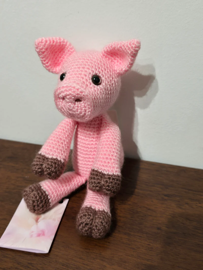 Cochon rose amigurumi