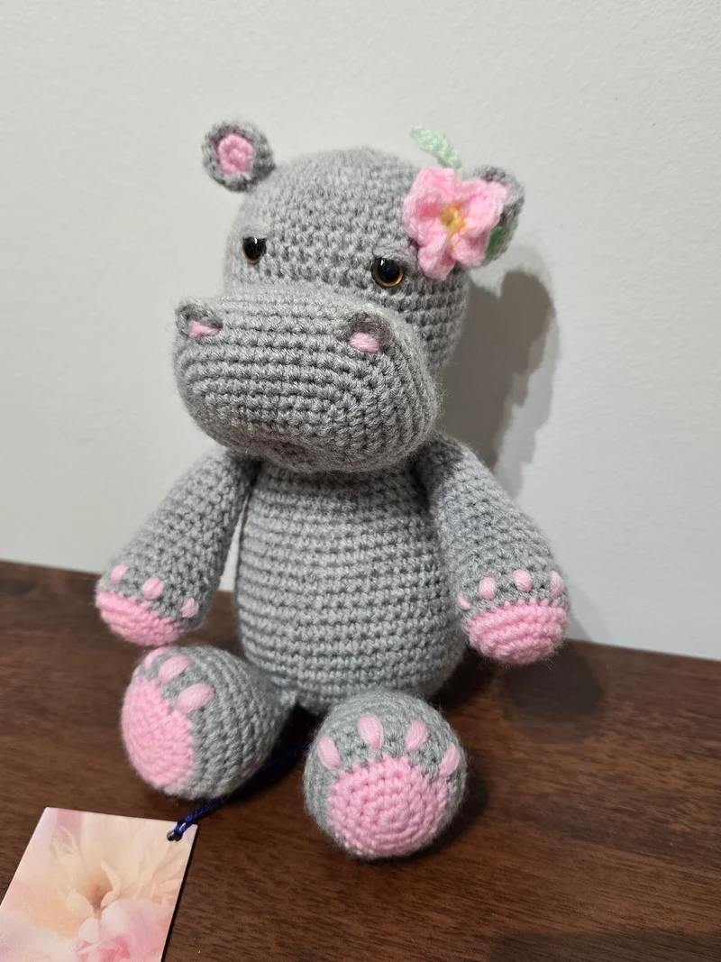 Hippo gris fleur