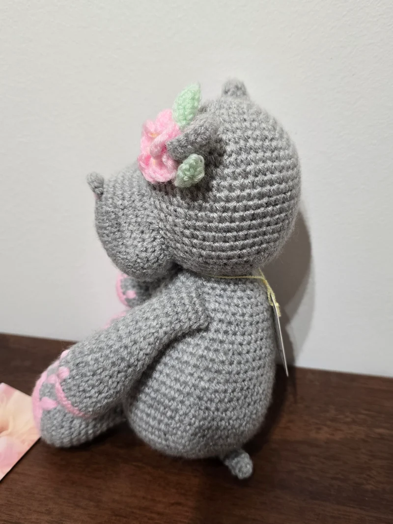 Hippo gris fleur