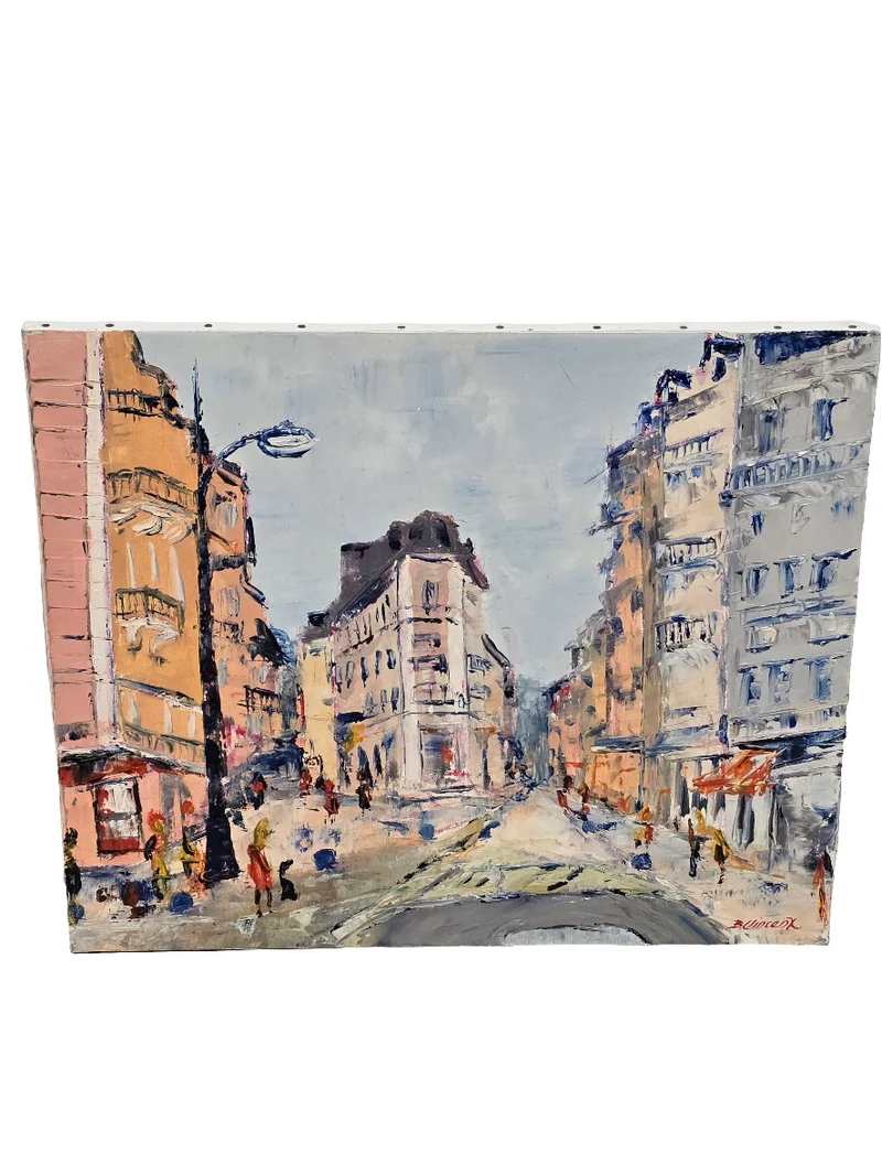 Tableau "rue de Genève aix les bains" B.VINCENT