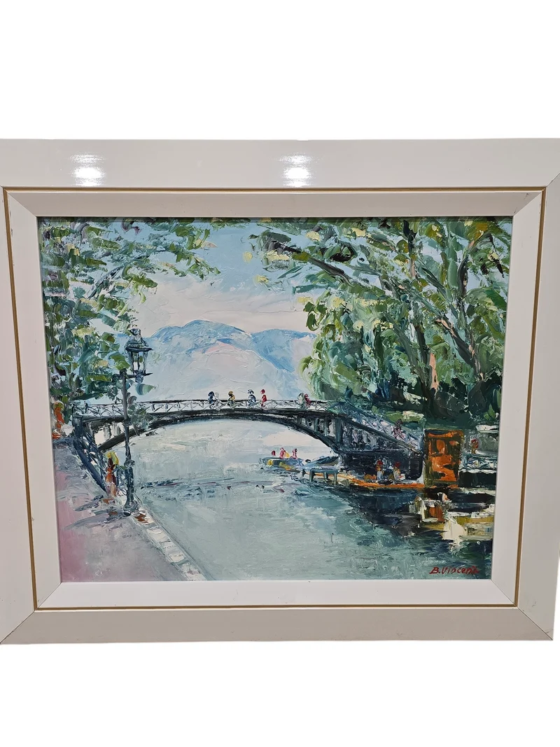Tableau "le pont des amour" B.VINCENT