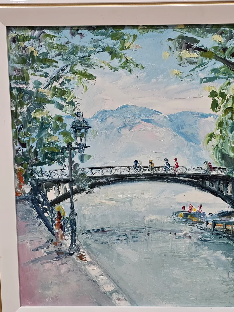 Tableau "le pont des amour" B.VINCENT