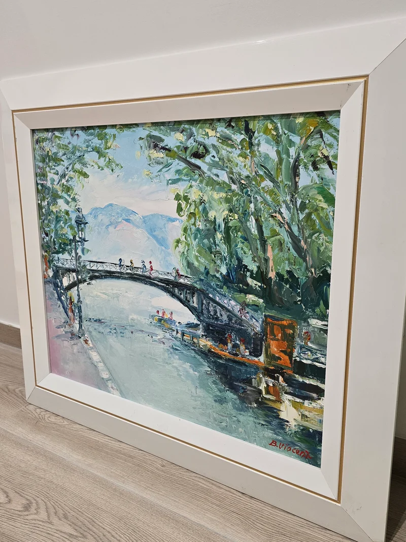 Tableau "le pont des amour" B.VINCENT