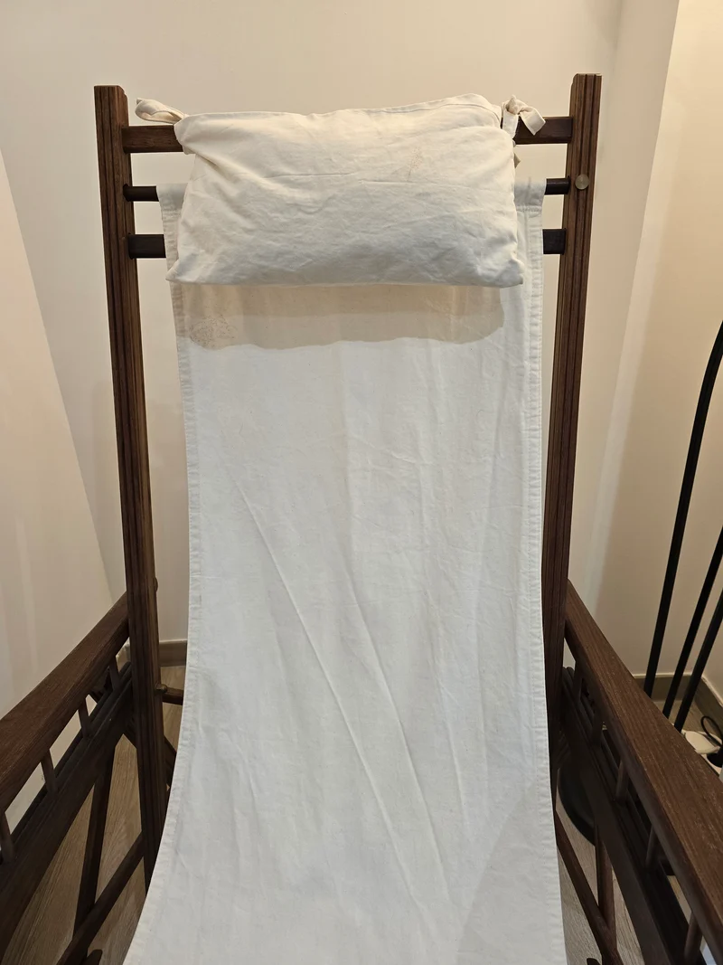 Chaise longue de croisière pliante vintage