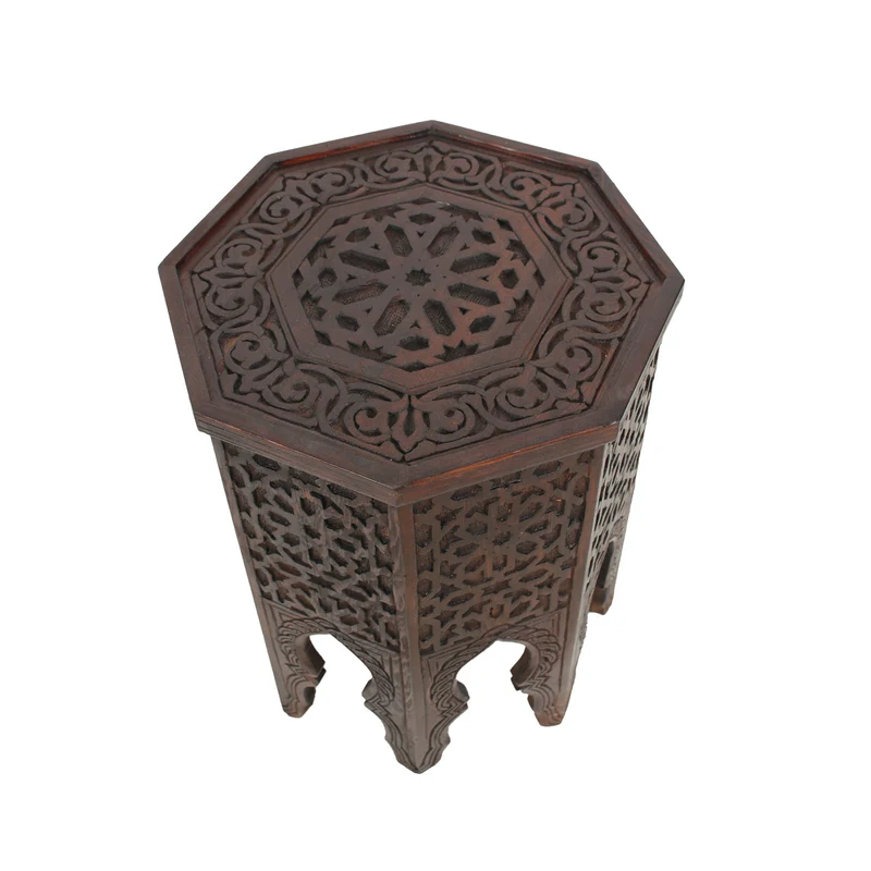Table d'appoint marocaine en bois Malik