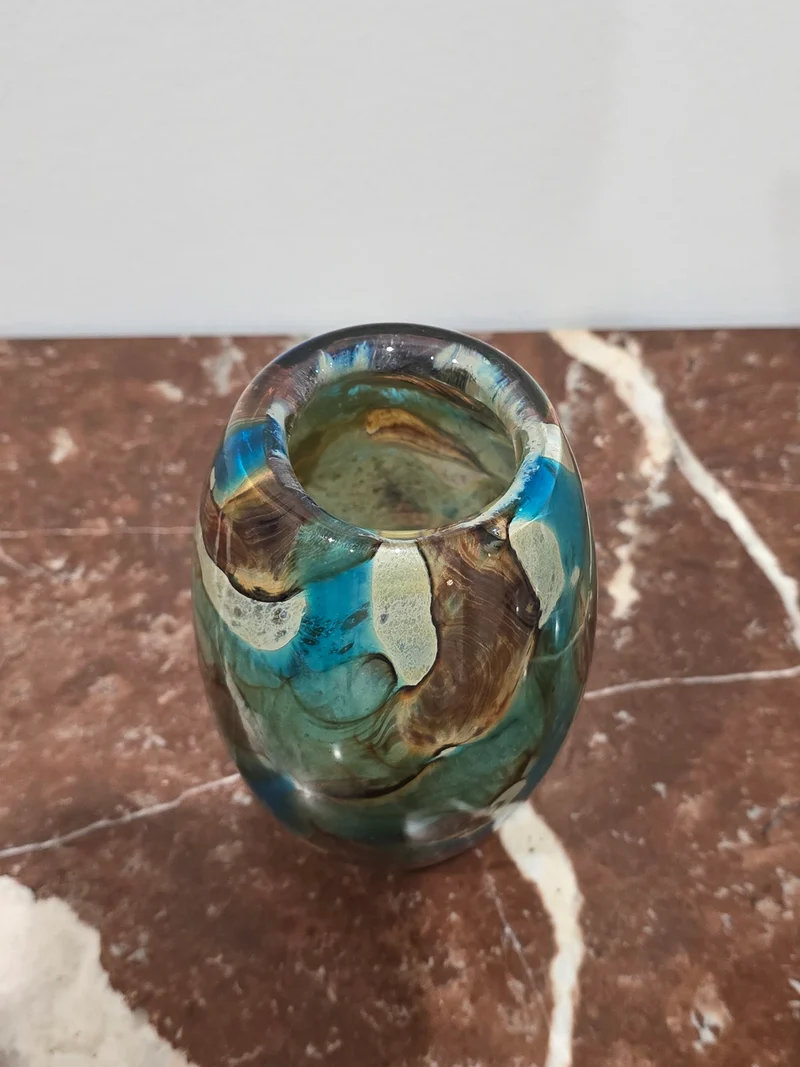 Vase M DINA verre soufflé Polychrome