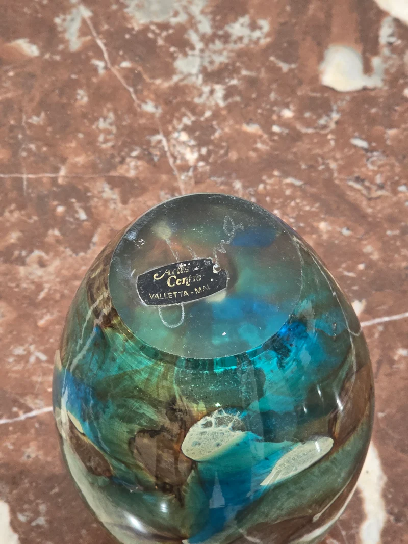 Vase M DINA verre soufflé Polychrome