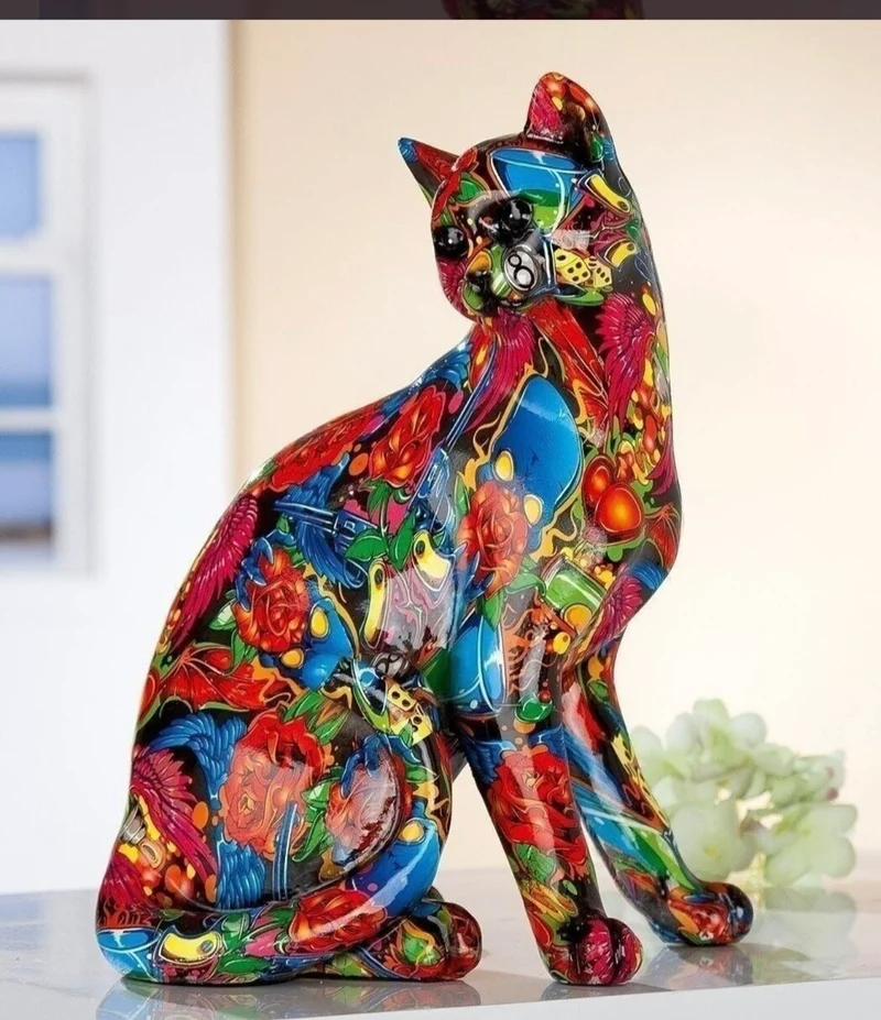 Poly cats street art