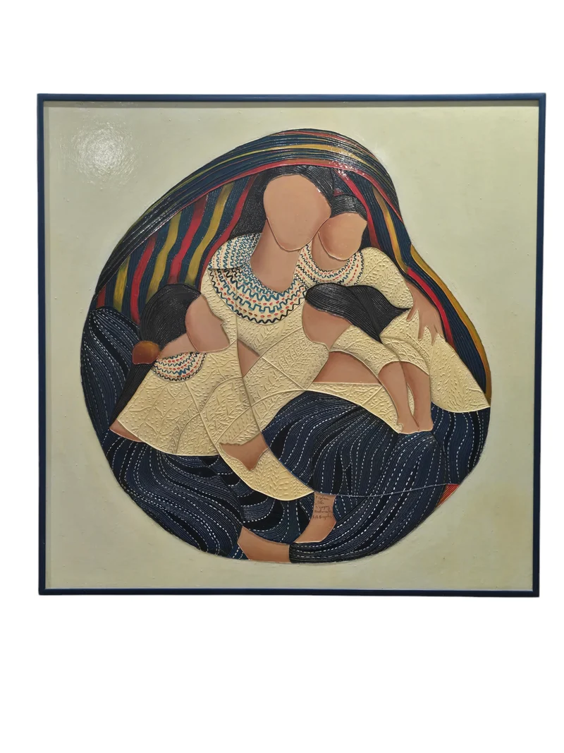 Tableau Guatemala, acrylique volume