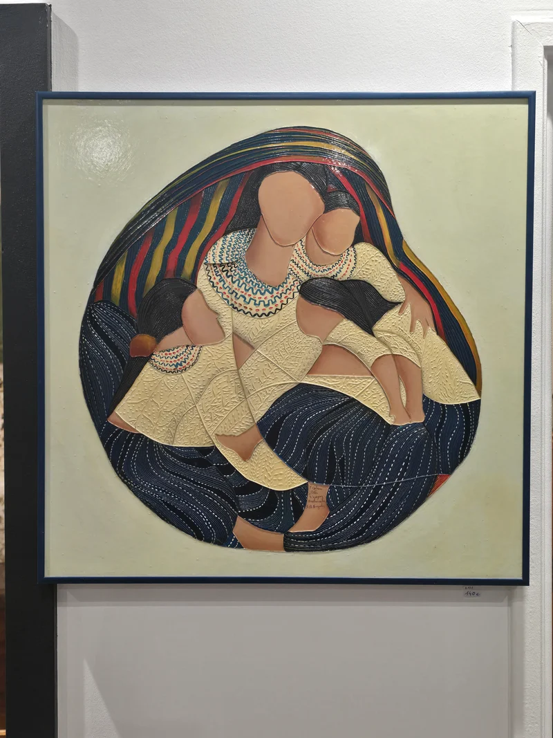 Tableau Guatemala, acrylique volume