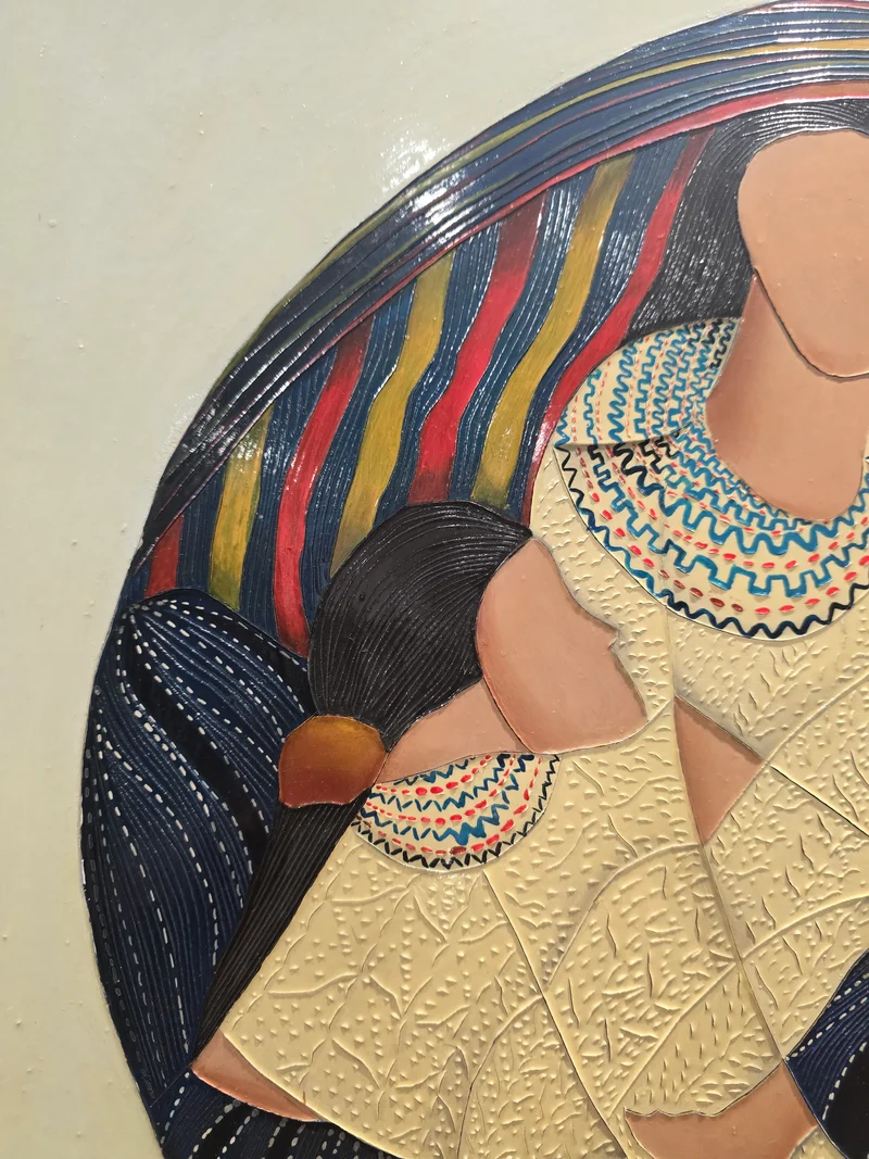 Tableau Guatemala, acrylique volume