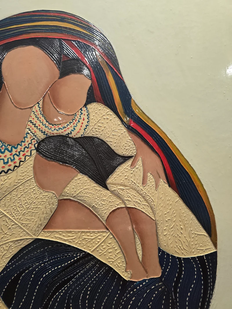 Tableau Guatemala, acrylique volume