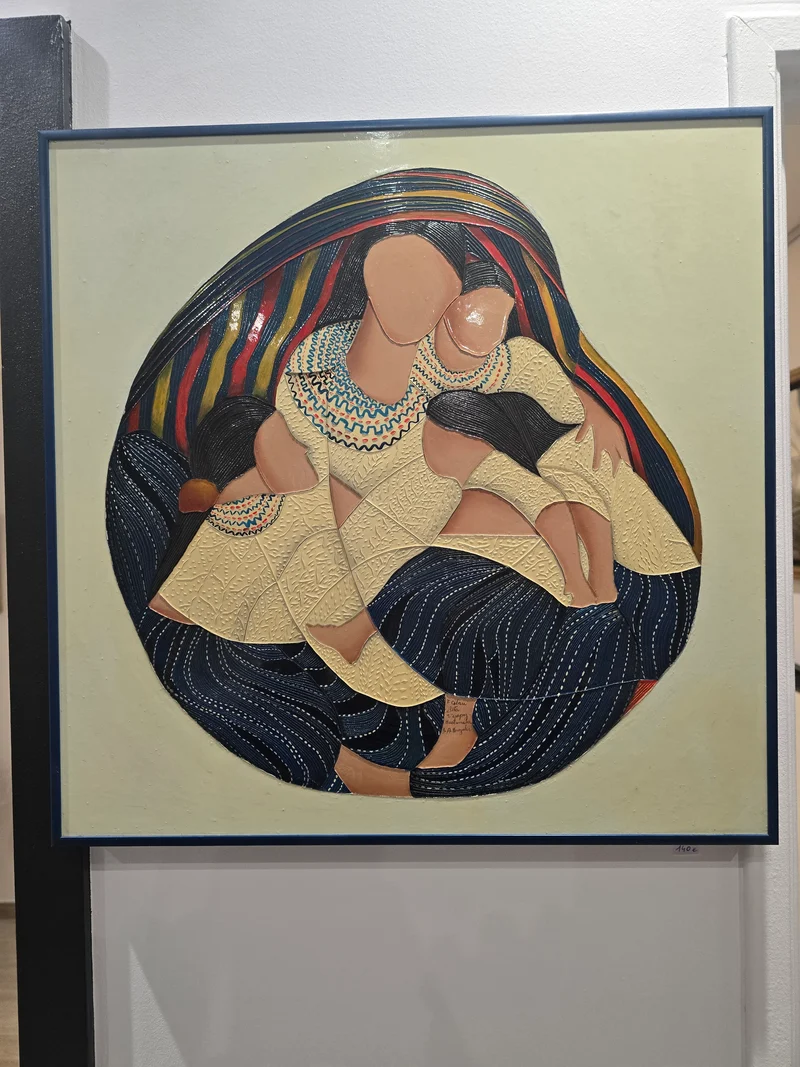 Tableau Guatemala, acrylique volume