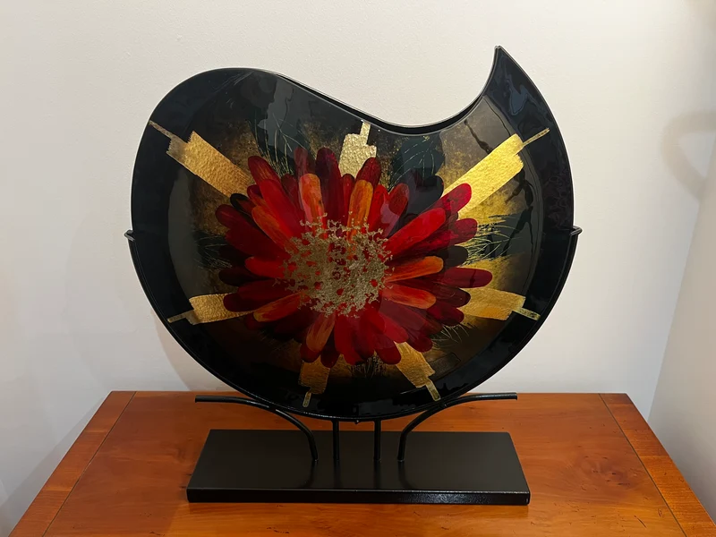 Vase glassart fleur
