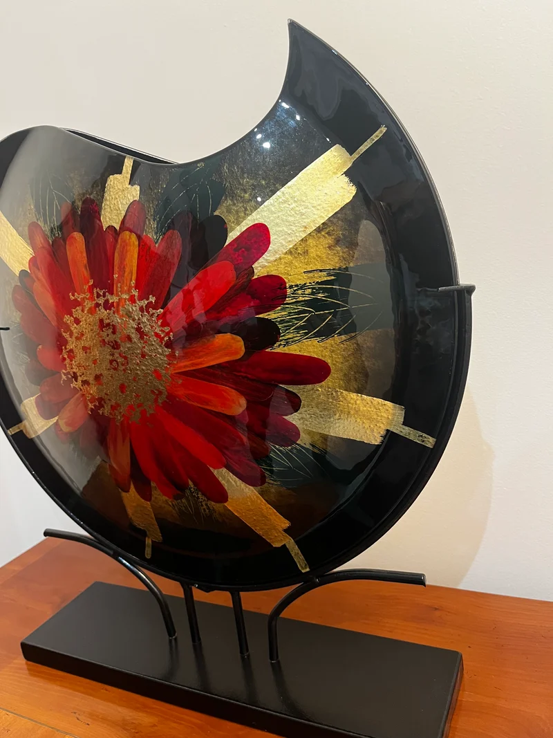 Vase glassart fleur