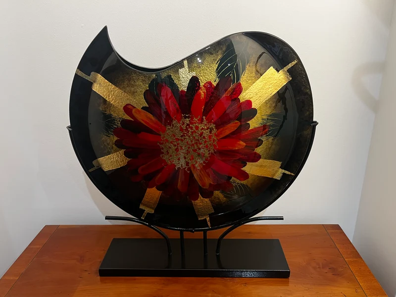 Vase glassart fleur