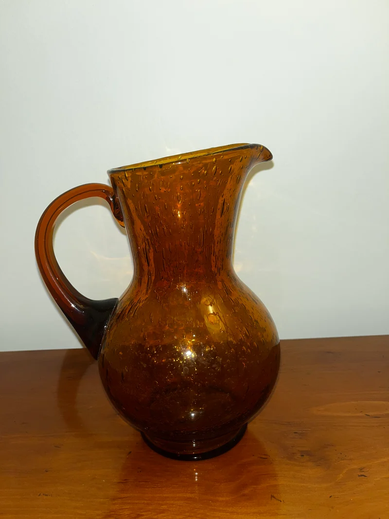 Pichet en verre bullé - Biot
