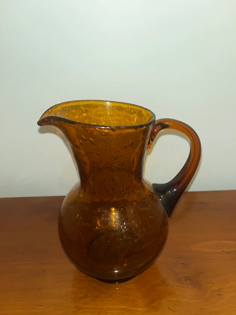 Pichet en verre bullé - Biot
